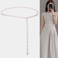 thumbnail image 2 of LYMAYTER Retro Waist Chain For Dresses Pearl Chain Belt - Single Layer, AdjUS-CYYLtable, 2 of 6