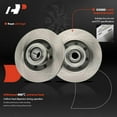 thumbnail image 2 of A-Premium 12.99 in (329.9 mm) Front Vented Disc Brake Rotors Compatible with Select Ford and Lincoln Models - F-150 F150 2004-2008, Mark LT 2006-2008, RWD, 2-PC Set, 2 of 5