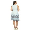 thumbnail image 3 of White Mark Women's Plus Size Fit and Flare Knee Length Dress, 3 of 6