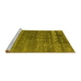 thumbnail image 2 of Ahgly Company Machine Washable Indoor Rectangle Oriental Yellow Industrial Area Rugs, 4' x 6', 2 of 4