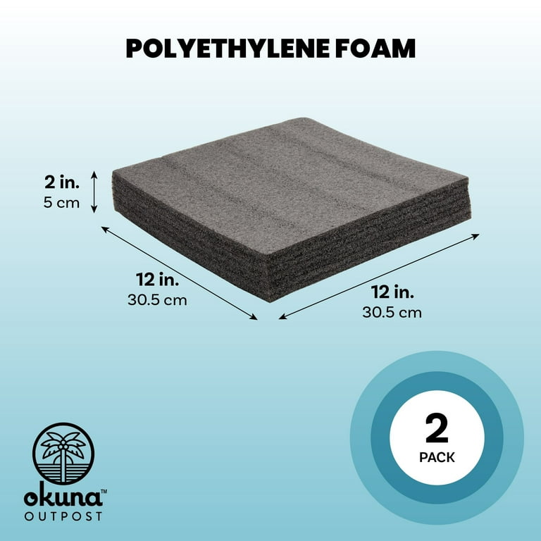  2-Pack Customizable Polyethylene Foam Sheets for