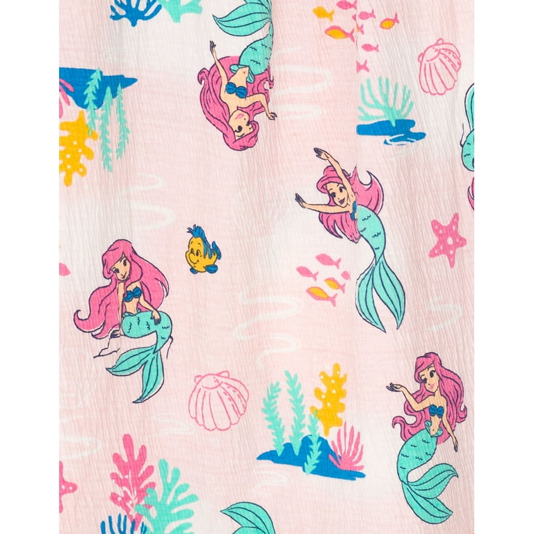 Disney Princess Ariel Little Mermaid Smocked Dress Toddler to Big Kid -  Walmart.com
