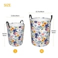 thumbnail image 3 of Balery Lilies Flowers Cesta de ropa redonda con asas, impermeable, independiente, para ropa, juguetes, dormitorio y familia-Small, 3 of 6