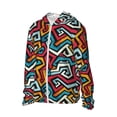 thumbnail image 2 of KLL Geometry Print Men's Women’s UPF 50+ Sun Protection Outdoor Hoodie Jacket Long Sleeve Fishing Hiking Performance Shirt-Medium, 2 of 6