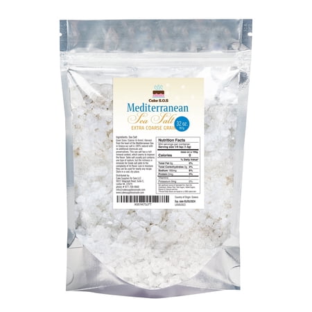 Cake S.O.S Mediterranean Extra Coarse Grain Sea Salt, 2 Lb