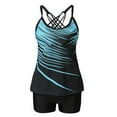 thumbnail image 4 of Babysbule Swimsuits for Women Women Plus Size Print Tankini Swimjupmsuit Swimsuit Beachwear Padded Swimwear, 4 of 8