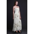 thumbnail image 3 of Bimba Blossom & Bulbul Bird Printed Women Flowy Smocked Spaghetti Strap Dress-X-Large, 3 of 7
