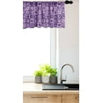 thumbnail image 3 of Ambesonne Retro Valance Pack of 2, Squares Purple Color Palette, 54"X18", Quartz and Pale Mauve, 3 of 4