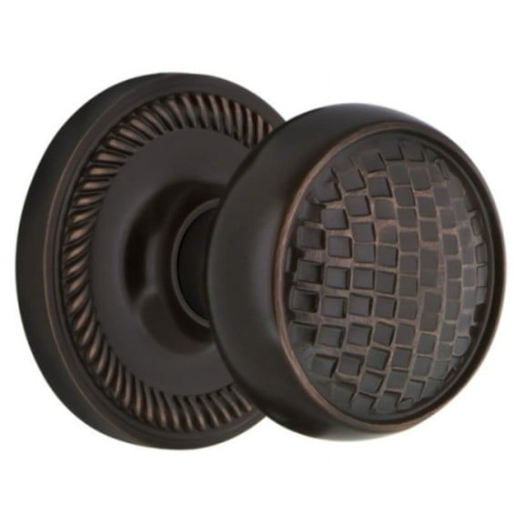 Nostalgic Warehouse Ropcra_Dp_Nk Craftsman Solid Brass Dummy Door Knob Set - Bronze