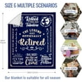 thumbnail image 4 of Retirement Gifts for Men 2024, Best Retirement Gifts for Christmas, Funny Retired Gifts for Men, Happy Mens Retirement Blanket, Cool Mens Retirement Gifts for Coworker Teacher Throw Blanket 60"x50", 4 of 6