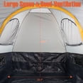 thumbnail image 2 of Roadstar 5.2ft-5.8ft Pickup Truck Tent, 2-Person Truck Bed Tent with Removable Awning, Rainfly ＆ Storage Bag, Gray & Orange, 2 of 6