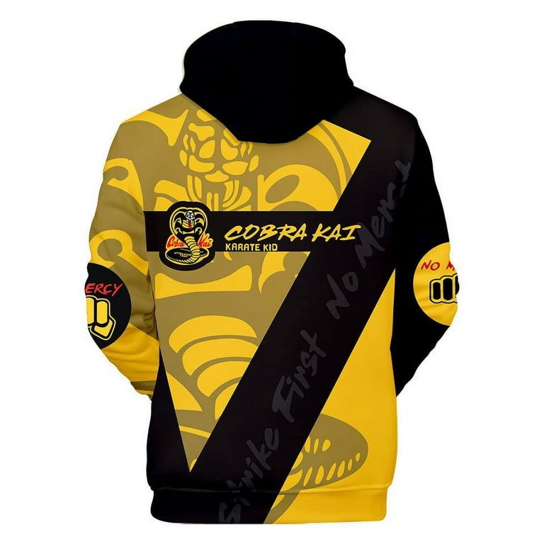 Yellow cobra kai hoodie clearance
