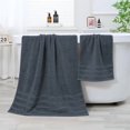 thumbnail image 5 of JML Gray Bath Towel Set of 8 Pieces - Cotton Blend Highly Absorbent Towels for Bathroom, 2 Soft Bath Towels, 2 Hand Towels, 4 Washcloths, 5 of 6