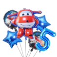 thumbnail image 1 of Superalas decoración de fiesta de cumpleaños para niño, plato desechable, película de aluminio Jett, globo, avión Jet de dibujos animados, suministros de baño para bebé, 1 of 4