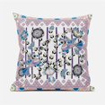 thumbnail image 2 of Pond Peacock Throw Pillow with Removable Cover in White Muted Pink Black 16x16, 2 of 8
