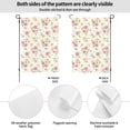 thumbnail image 4 of Sigee Floral for Live Happy Decorative Small Garden Flag,Double Sided Yard Flags Holiday Garden Flags for All Seasons, 4 of 9