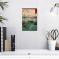 thumbnail image 3 of Elephant Stock Otsuki Fields In Kai Province Wall Art - Vertical Canvas Wall Art - Living Room Wall Decor - Nature Canvas - Green And Beige Decor By Utagawa Hiroshige - 8" x 12", 3 of 8