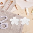 thumbnail image 4 of HEANUJJ Organza Embroidery Applique Patches White Self-Adhesive for DIY, 4 of 7
