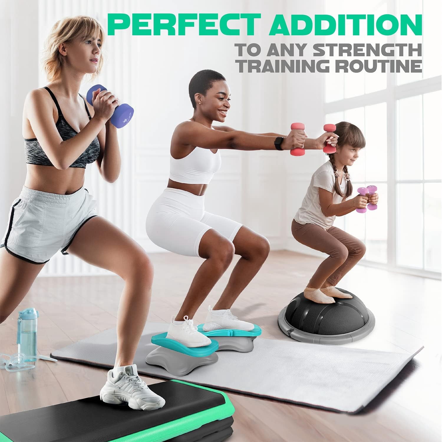 Neoprene Coated Dumbbell Hand Weight Sets of 2 - Multiple Weight Options with 15 Colors, Anti-roll, Anti-Slip, Hexagon Shape