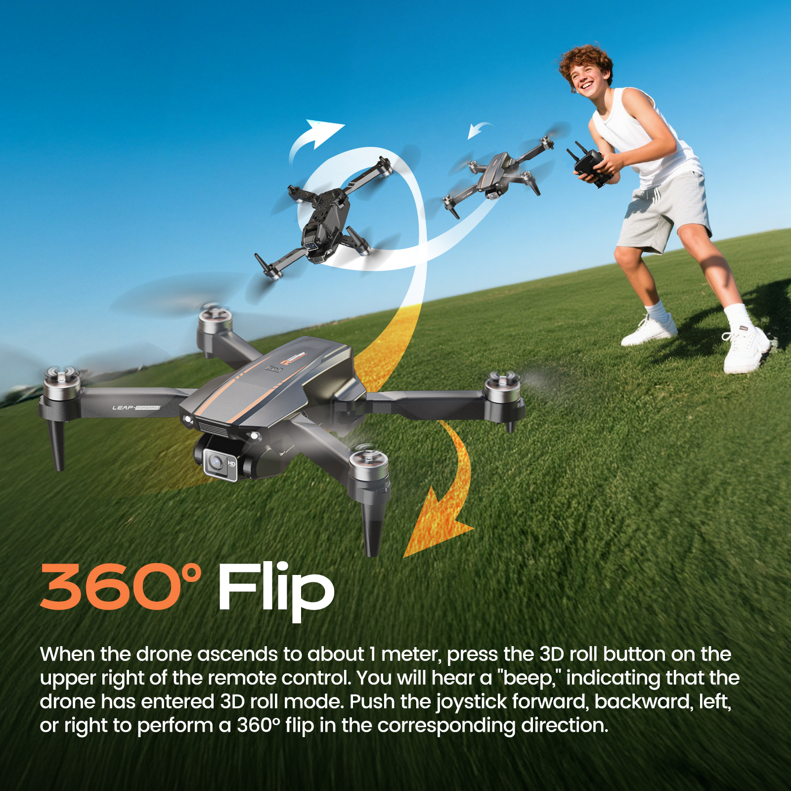WEFONE H31 Drone with Camera and 2 Batteries Black photo 8