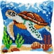thumbnail image 1 of Kit de cojines con cierre con forma de tortuga marina viajera, 43 x 43 cm, veirousa, 1 of 6