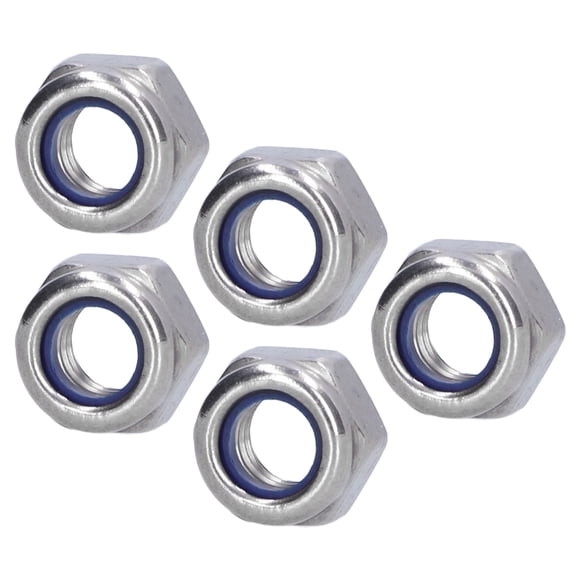 Locknut,100Pcs Nylon Insert Lock Stainless Steel Locknut Lock Nut Optimal Efficiency
