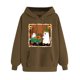 thumbnail image 4 of Sudadera con capucha de manga larga para mujer, informal, con capucha, para exteriores y chaquetas, ropa deportiva de moda para mujer, con capucha y ropa de invierno, sudadera con capucha de manga lar, 4 of 6