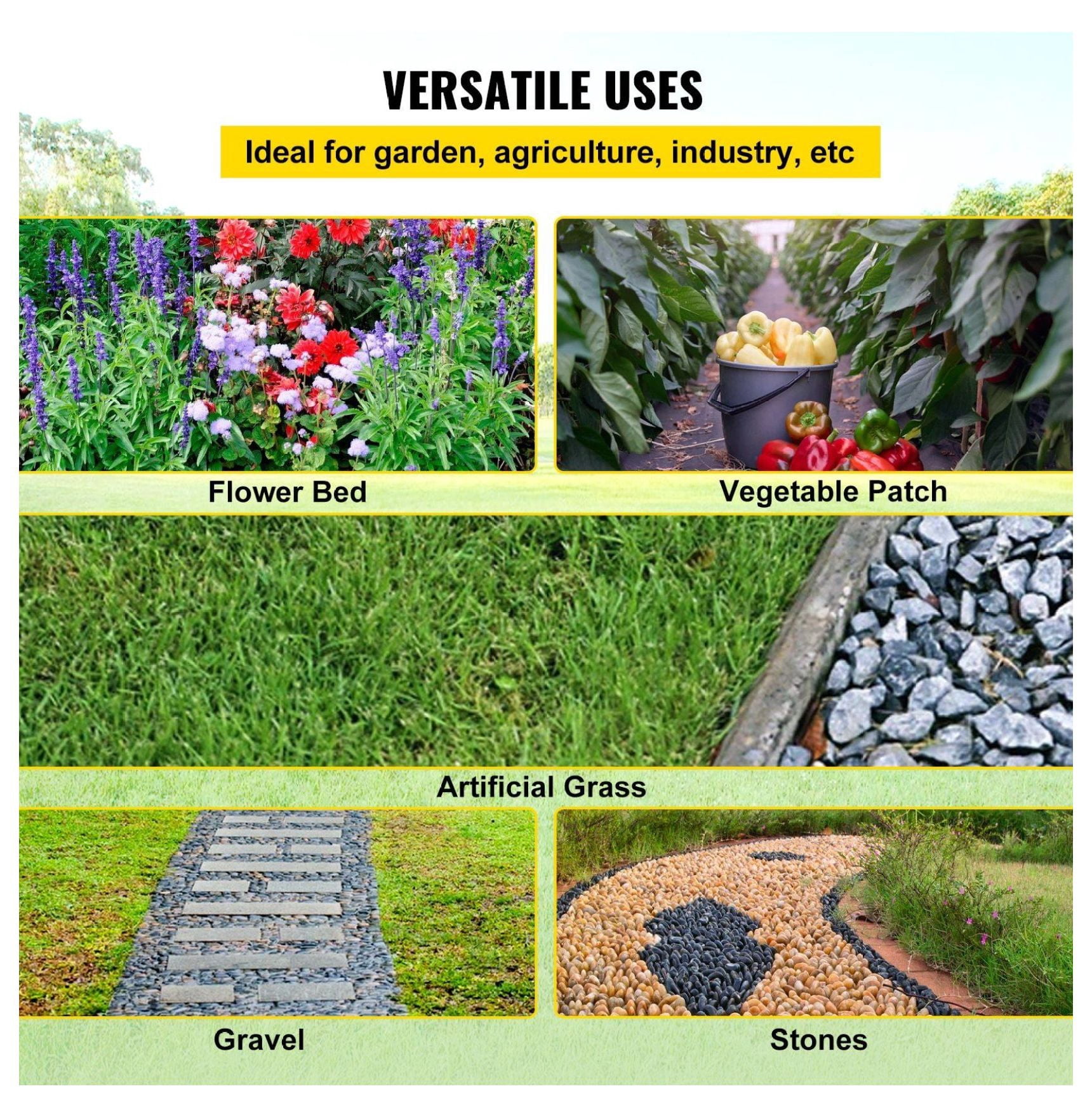 Weed Barrier Fabric 3ft x 300ft, Landscape Fabric Heavy Duty 5.8oz, Garden Weed Control Geotextile, Black Ground Cover Mat for Patio, Driveway