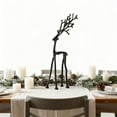thumbnail image 6 of Christmas Decorations-Reindeer Christmas Decor Deer Tabletop Decoration, Black Reindeer Statues - Xmas Figurines - Elegant Indoor Holiday Decor - Table Centerpieces - Ideal for Living Room, 6 of 8
