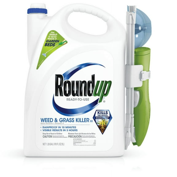 Roundup Ready-To-Use Weed and Grass Killer III with Sure Shot Wand, 1.33 Gal