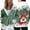 Light Green, variant on Wang6 Full Zip up Christmas Hoodies for Women Trendy Long Sleeve Back Reindeer Printed Hooded Sweatshirts Fall Xmas V Neck Loose Fit Tops Light Green L