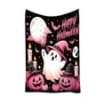 thumbnail image 3 of Kojanyu Halloween Throw Blanket Cute Ghost Pumpkin, Double Sided Flannel Fleece Soft Cozy Fall Decor Blanket, 3 of 8