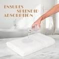thumbnail image 5 of White Classic Bath Sheet Towels - 650 GSM Cotton Luxury Bath Towels Extra Large 35x70, Highly Absorbent and Quick Dry Hotel Quality Extra Large Bath Towels Oversized, White, 2 pack, 5 of 7