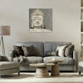 thumbnail image 3 of Stupell Industries Rustic Buddha Portrait History & Language Painting Wrapped Canvas Art Print Wall Art, 24 x 24, 3 of 8
