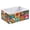 Various Shapes, variant on Fabric Open Basket Bins Foldable Storage Basket 2 Size Avliable Watercolor Green Brush