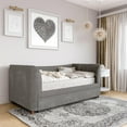 thumbnail image 4 of Max & Finn Valentina Upholstered Daybed with Trundle, Twin, Gray Velvet, 4 of 10