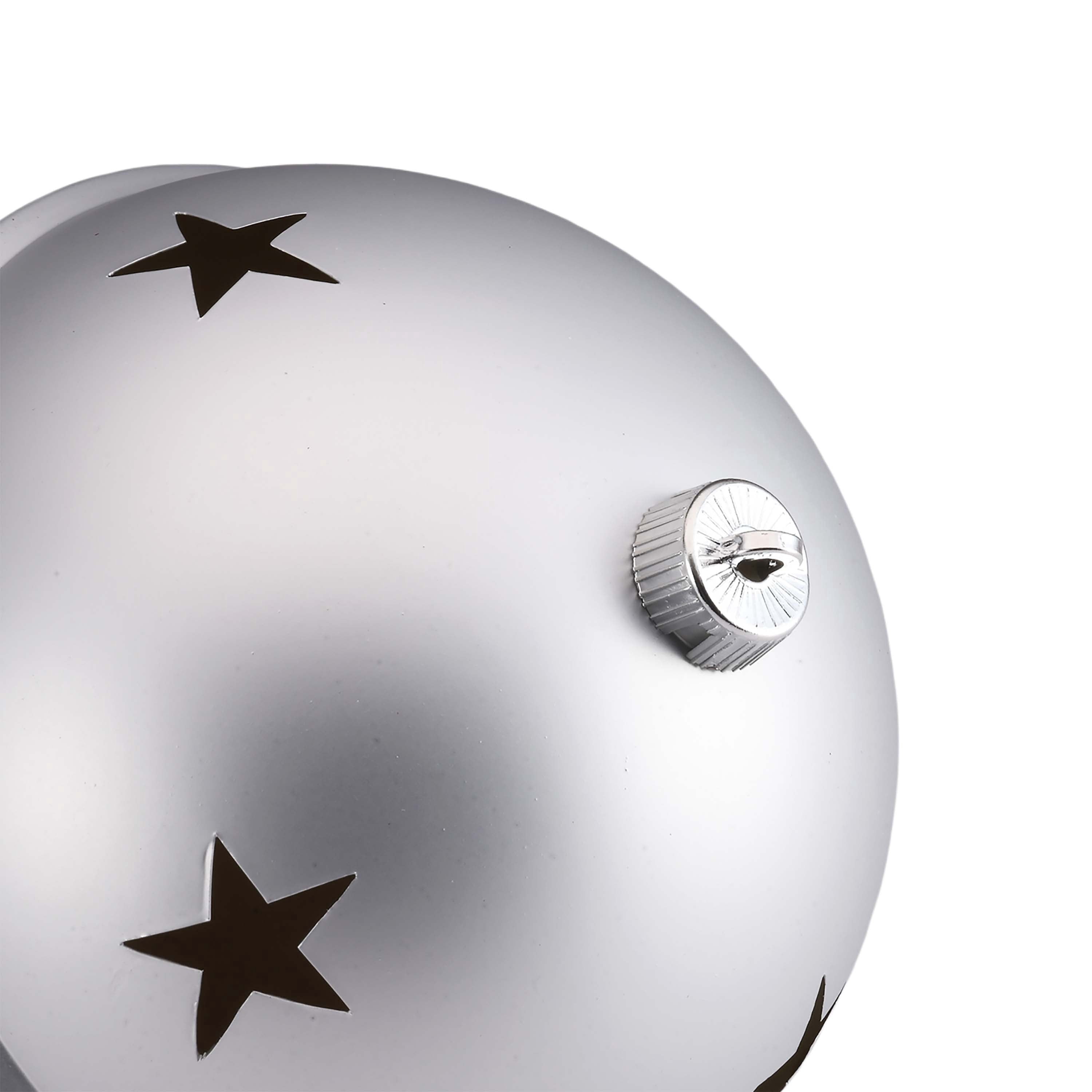 2-Count Silver Jumbo Bell Shatterproof Christmas Ornaments, 8", by Holiday Time