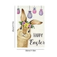 thumbnail image 3 of weibbin Double-Sided Easter Garden Flag Waterproof 18 x 12 Inch Outdoor Yard Decoration for Spring Patio, 3 of 6