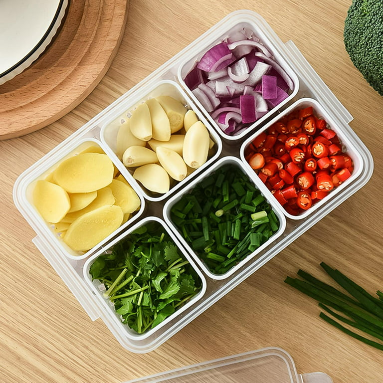 Food Preservation Trays- Stackable, Reusable Food Tray with Plastic Lid,  Durable，Superior for Keeping Food Fresh,Dishwasher & Freezer Safe-6 Count :  : Home