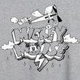 thumbnail image 3 of Disney - Mickey Mouse - Retro Style Black & White Cartoon - Women's Oversized T-Shirt, 3 of 5