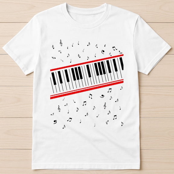Piano Beat It Mtv Video Music Retro Gift Tee T-Shirt