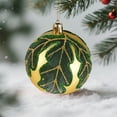 thumbnail image 4 of Christmas Ornaments Emerald Green Balls Set,9Pcs Shatterproof Glitter Christmas Tree Decorations Ornaments Balls with Strings for Xmas Tree Decoration & Christmas Party Decoration - 6 Style, 4 of 6