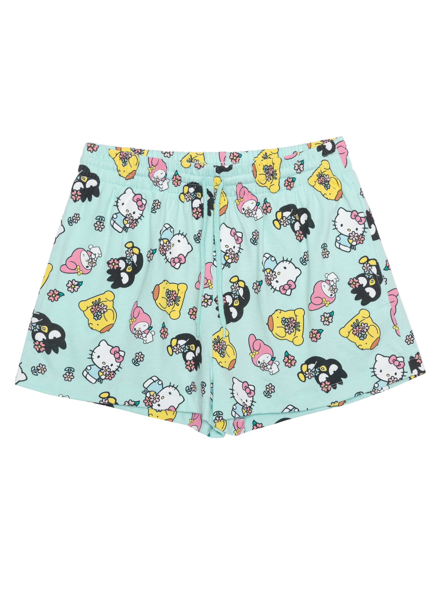 Hello Kitty Women's Graphic Tee and Short Set, 2-Piece, Sizes XS-3X