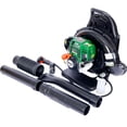 thumbnail image 4 of Green Gas Powered Leaf Blower, 37.7cc 4-Cycle Backpack Leaf Blower with Nozzle Extension and Adjustable Strap, Commercial Leaf Vacuum for Blowing Leaves/Snow/Mowed Grass, EPA Passed, 4 of 9