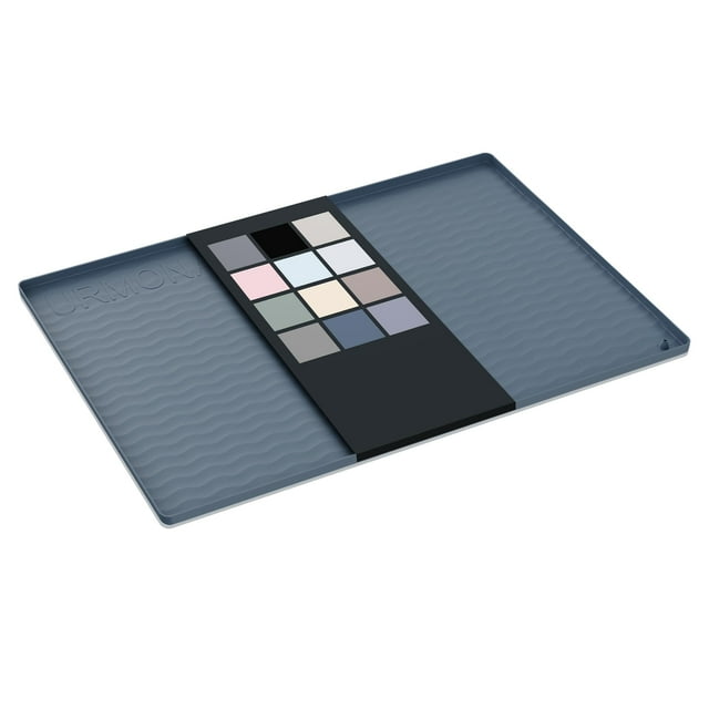 Alfombrilla impermeable de silicona para debajo del lavabo URMONA gris oscuro