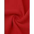 thumbnail image 5 of DARING DIVA Solid Mock Neck Sheer Panel Top XS Reds, 5 of 6