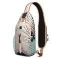 thumbnail image 1 of Boho Chic Sling Bag Colorful Vintage Artistic Crossbody Backpack for Office Workers, 1 of 5