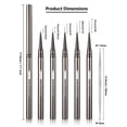 thumbnail image 4 of Pincel delineador de uñas 5/9/15/20/25 mm Fine Line Nail Art 3zorqinron, 4 of 8