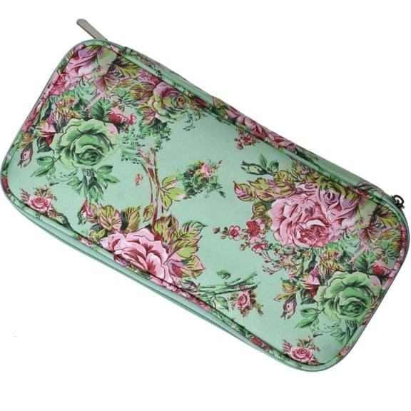 LAIQIEN Knitting Needle Case Organizers With Zippers Protective Oxfords Fabric