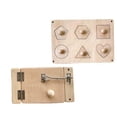 thumbnail image 1 of 2x Montessori Busy Board, Accesorios De Bricolaje, Juguete Sensorial Para Viajes En Avión Zulema tablero ocupado, 1 of 7